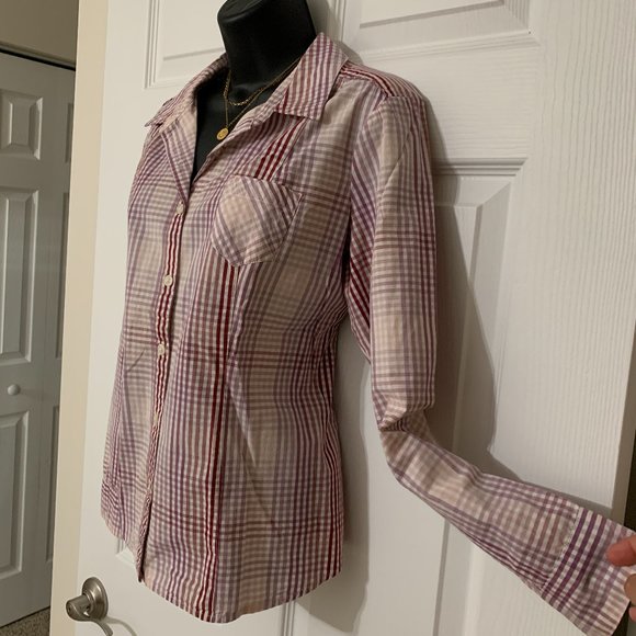 Women´s Sonoma Life + Style Pink Button Down Shirt - Picture 2 of 16